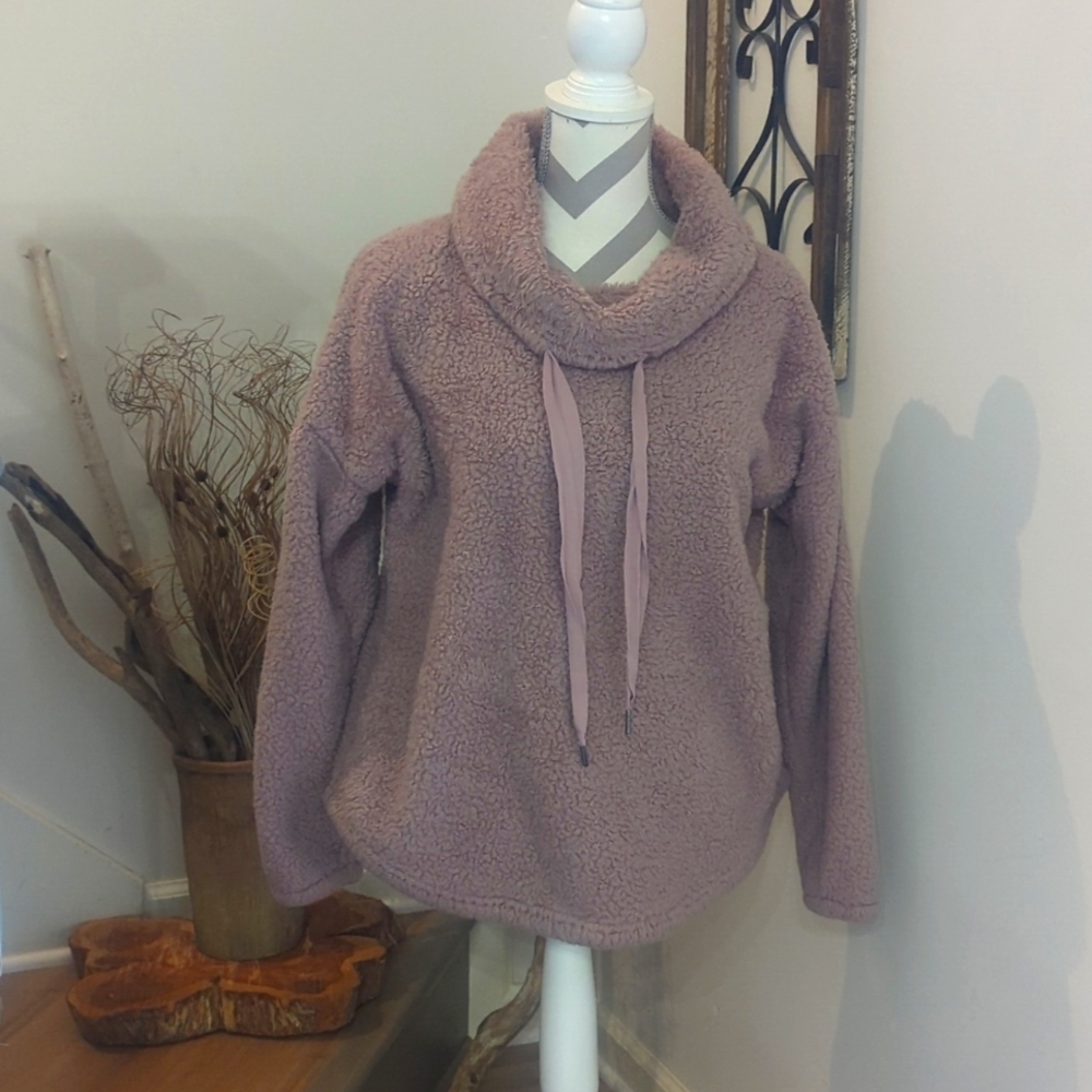 Maurice's fuzzy fleece cowl neck size Medium